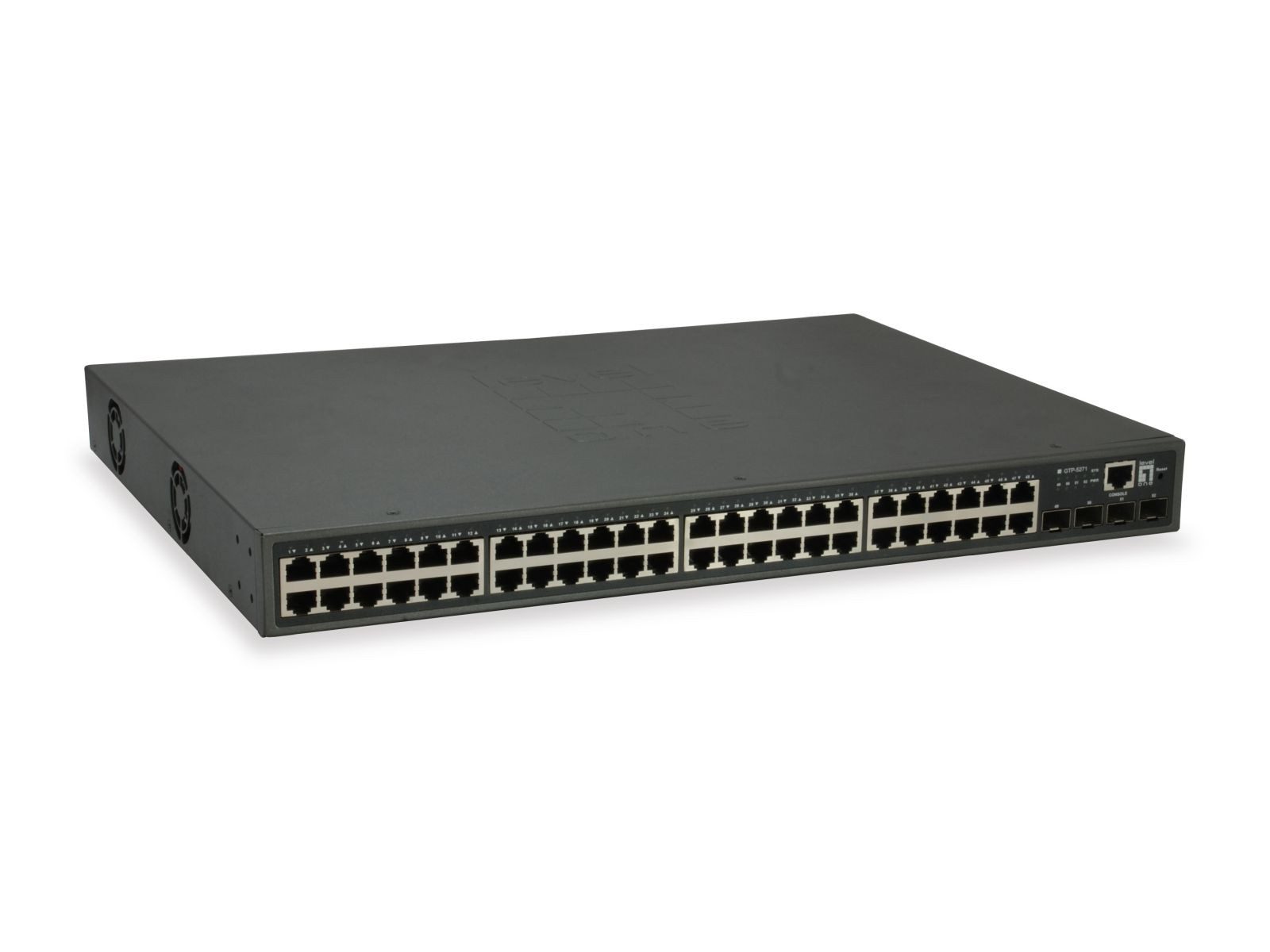 Levelone GTP-5271 - Switch - L3 Lite - 48 x 10/100/1000 (PoE) Netzwerk-Switch