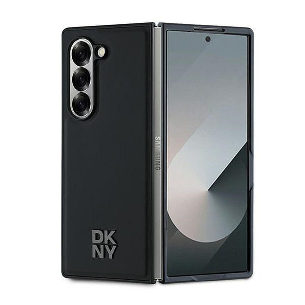DKNY Handyhülle Schutzhülle Lederoptik, Zweiteiliges Hardcase, geprägtes Logo, magnetisch