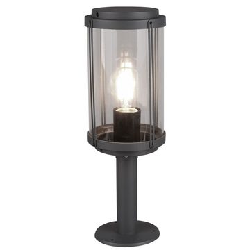 etc-shop LED Außen-Stehlampe, Leuchtmittel inklusive, Warmweiß, Farbwechsel, Außen Sockel Steh Lampe Fernbedienung Stand Grundstück Balkon