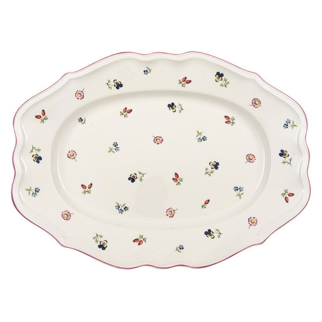 cm, Boch Porzellan, (1-tlg) 44 Platte Petite Villeroy Servierplatte & ovale Fleur