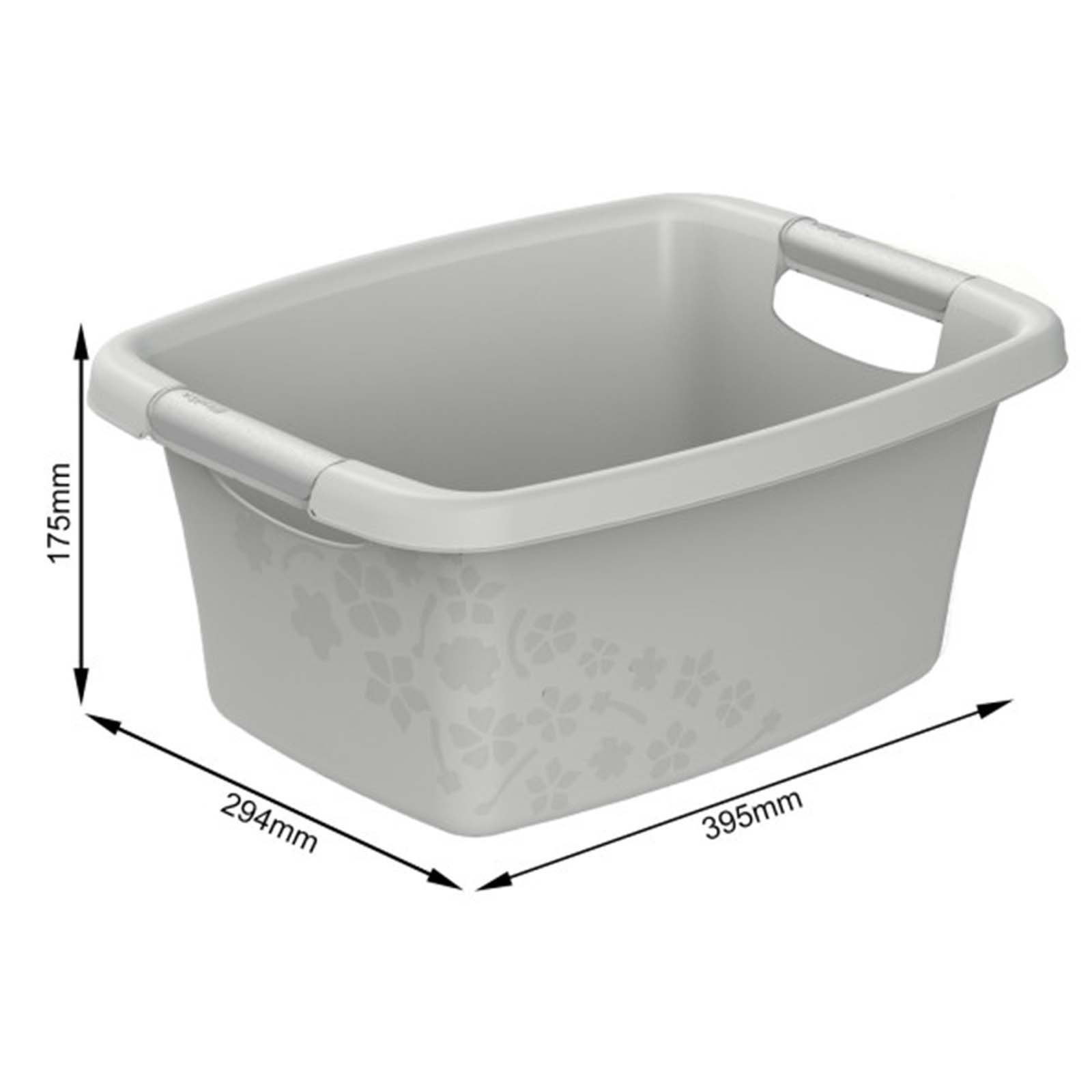 ROTHO Wäschewanne Flowers Wäschekorbset 3 tlg. 12l 25l 50l, Kunststoff (PP) günstig online kaufen