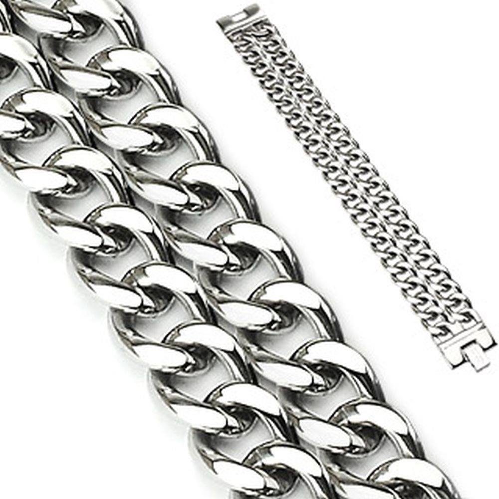 Armband Armband zweireihig Silber aus Edelstahl Unisex