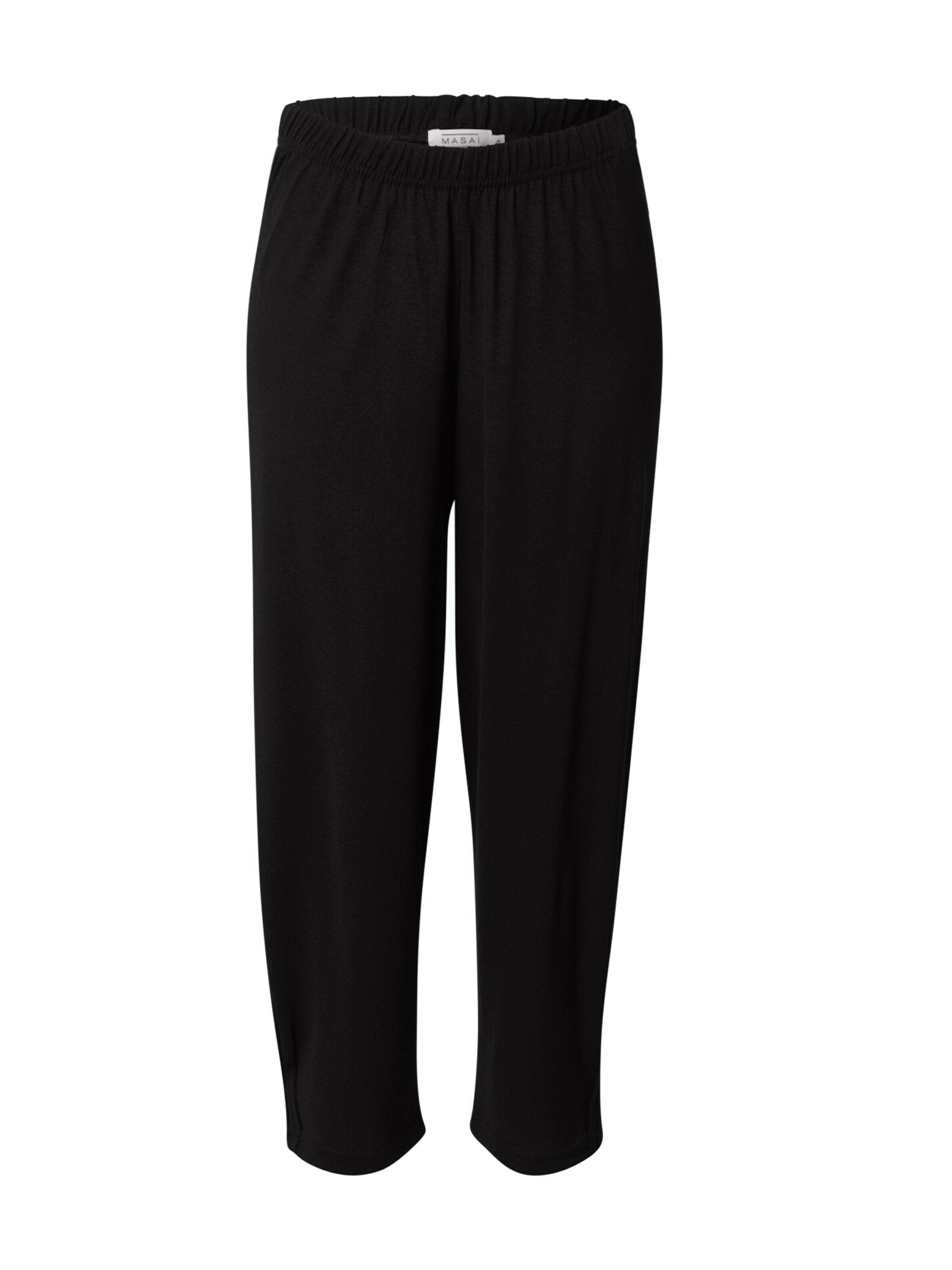 Masai 7/8-Hose Patti (1-tlg) Drapiert/gerafft, Detail Weiteres schwarz