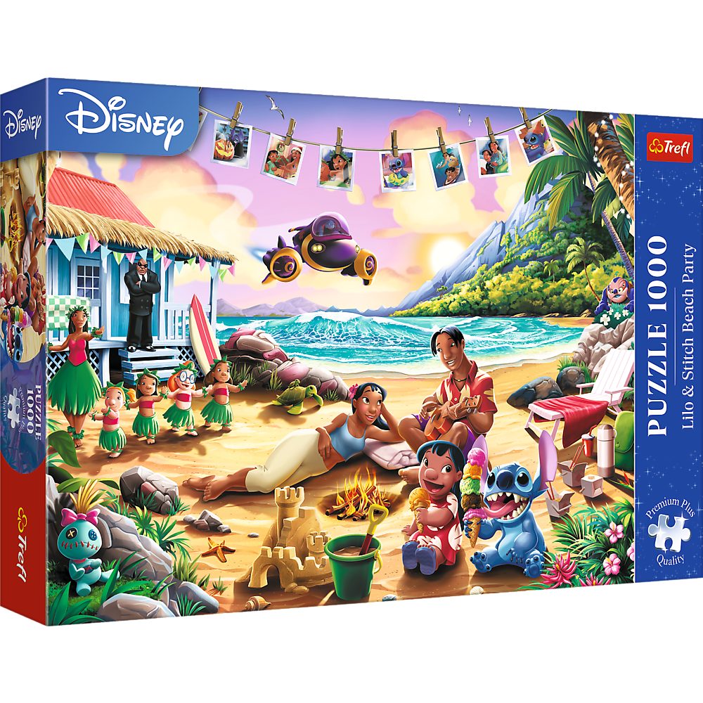 Trefl Puzzle Trefl, Disney Lilo & Stitch Strandparty,1000 Teile Premium Plu günstig online kaufen