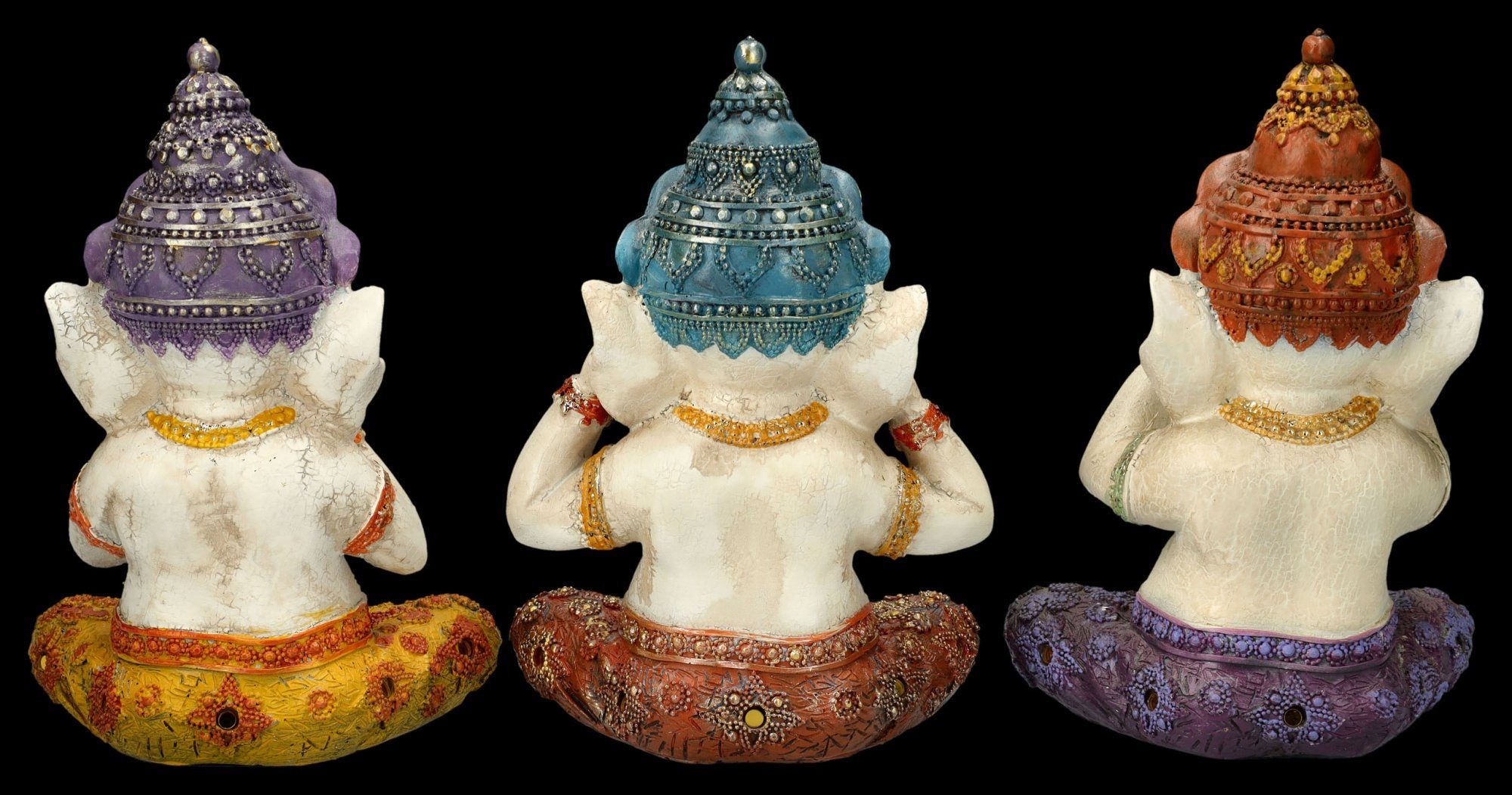 Böses Set 3er handbemalt Ganesha Shop Mythologie - Figuren Nichts Figuren GmbH Dekofigur - Deko