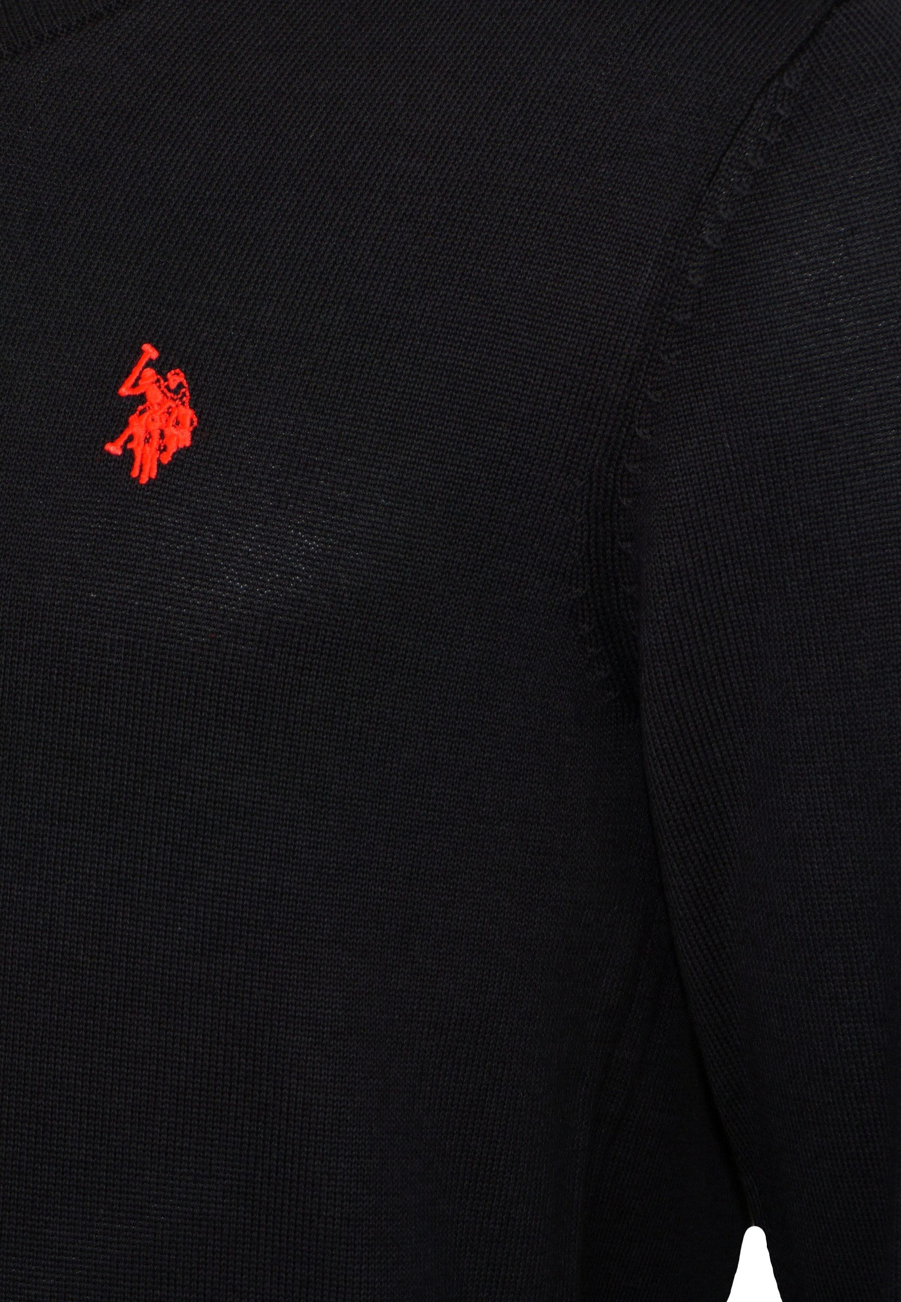 U.S. Polo Assn. Strickpullover Pullover V-Neck Feinstrick (1-tlg)