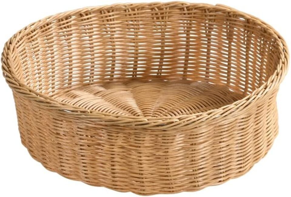 KESPER® Brotkorb Brot-/Obstkorb Kunststoffgeflecht, D: 36 cm, H: 11 cm, (1-tlg)