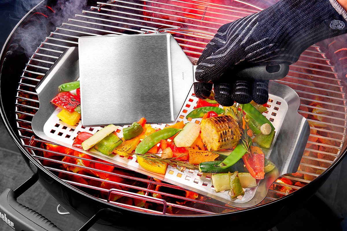 GEFU Grillwender XXL Edelstahl Wender Grillbesteck Grillwender Burg