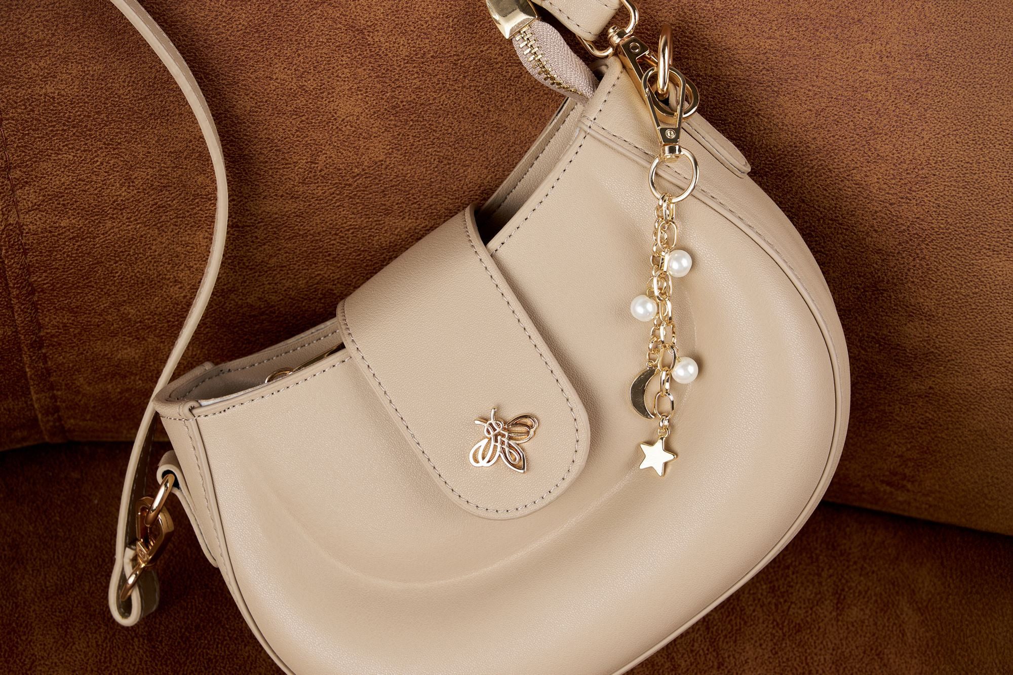 Heliophilia Silver Taschenanhänger Regina Dekoratives Accessoire, Leichtes Design