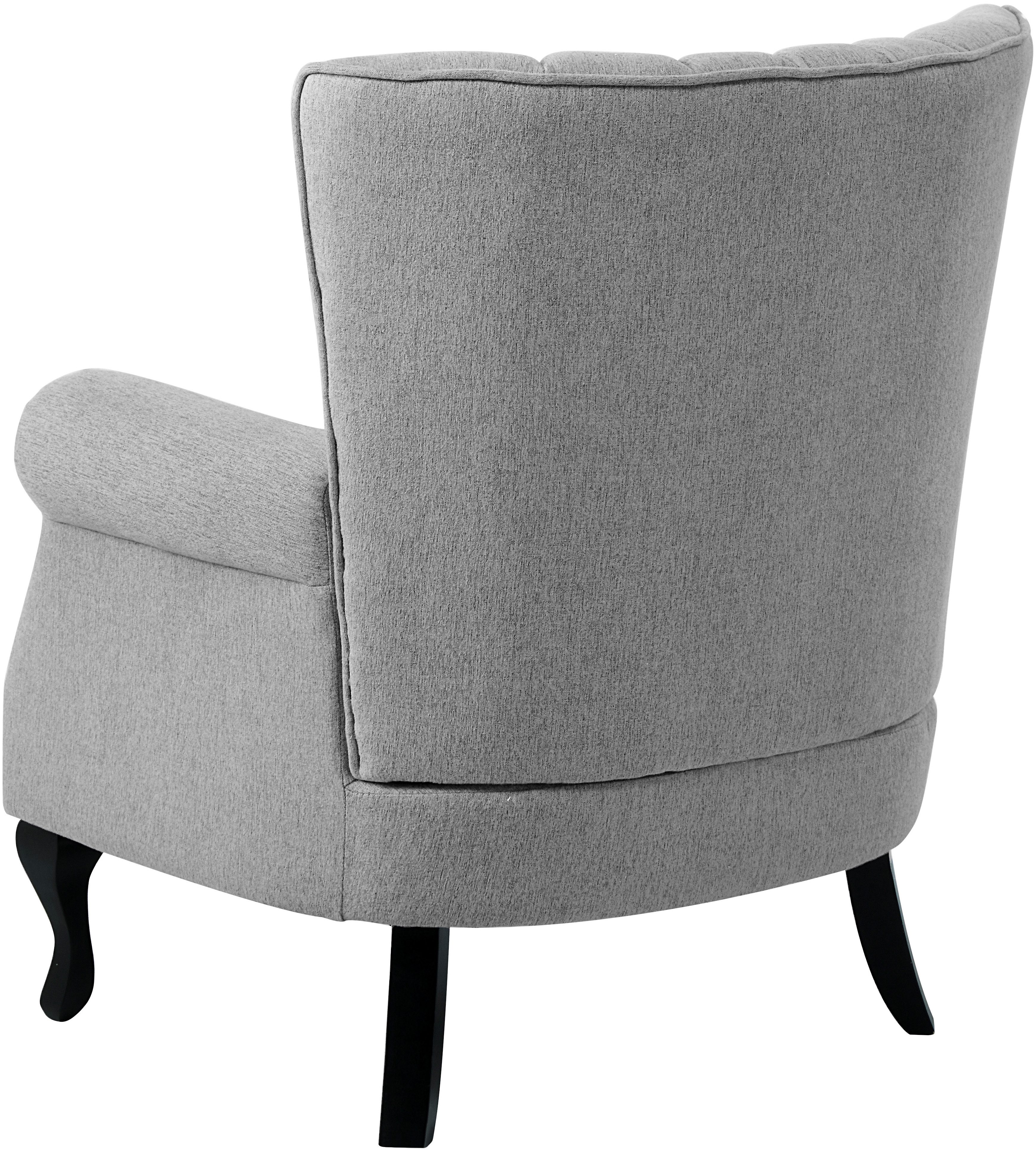 ATLANTIC home collection Sessel TONI, modern mit Nieten und hoher Rückenlehne