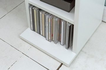 furnicato Bücherregal CD-Regal Riga 21x90 cm Offenes Schmal