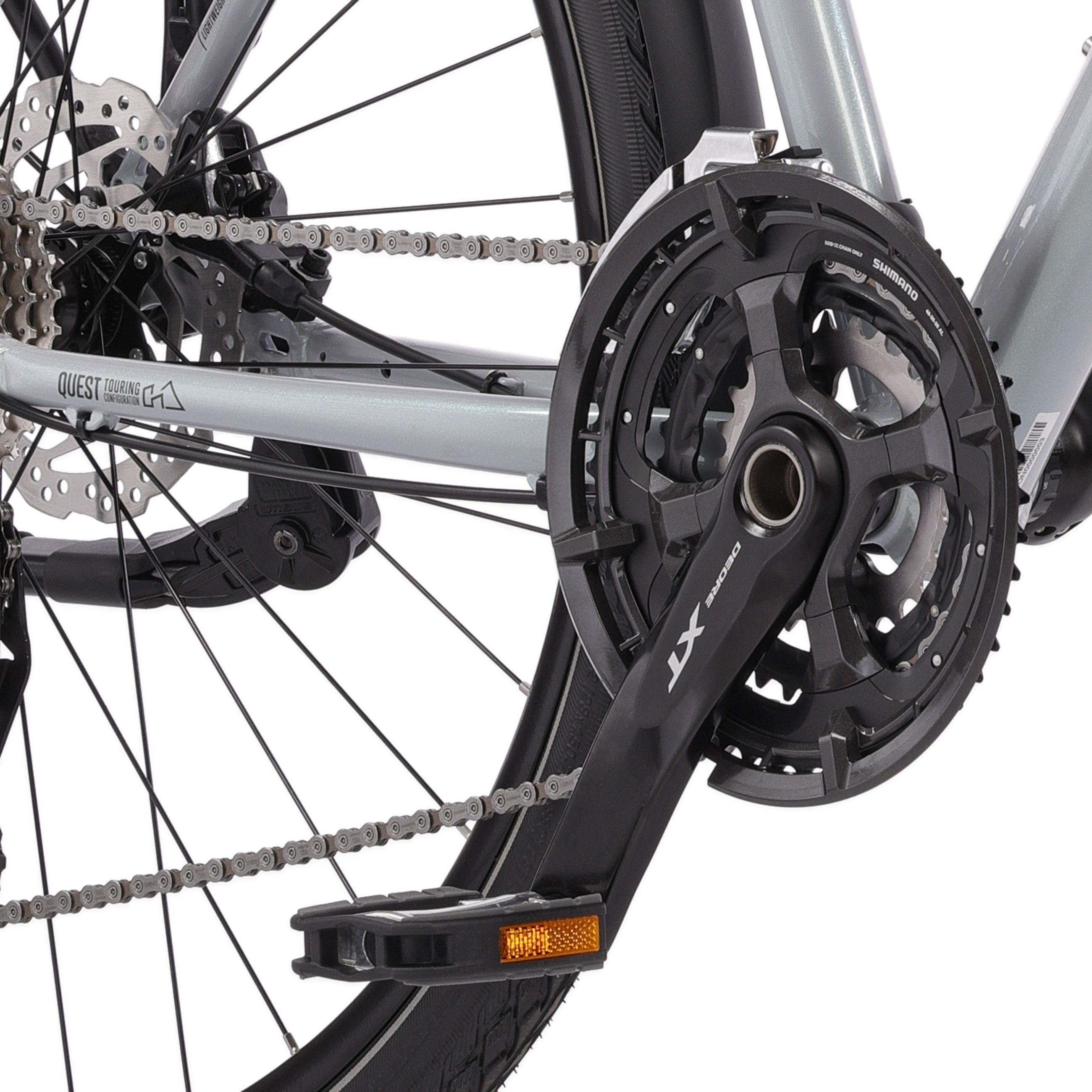 Airtracks Trekkingrad 28 Zoll Damen Trekking Fahrrad QUEST DB LADY Shimano 30 Gang DEORE XT, 30 Gang, Kettenschaltung, (DEORE XT RD-T8000 SGS), Grau - Rahmenhöhen 45cm 50cm 55 cm » Modeljahr 2026 «