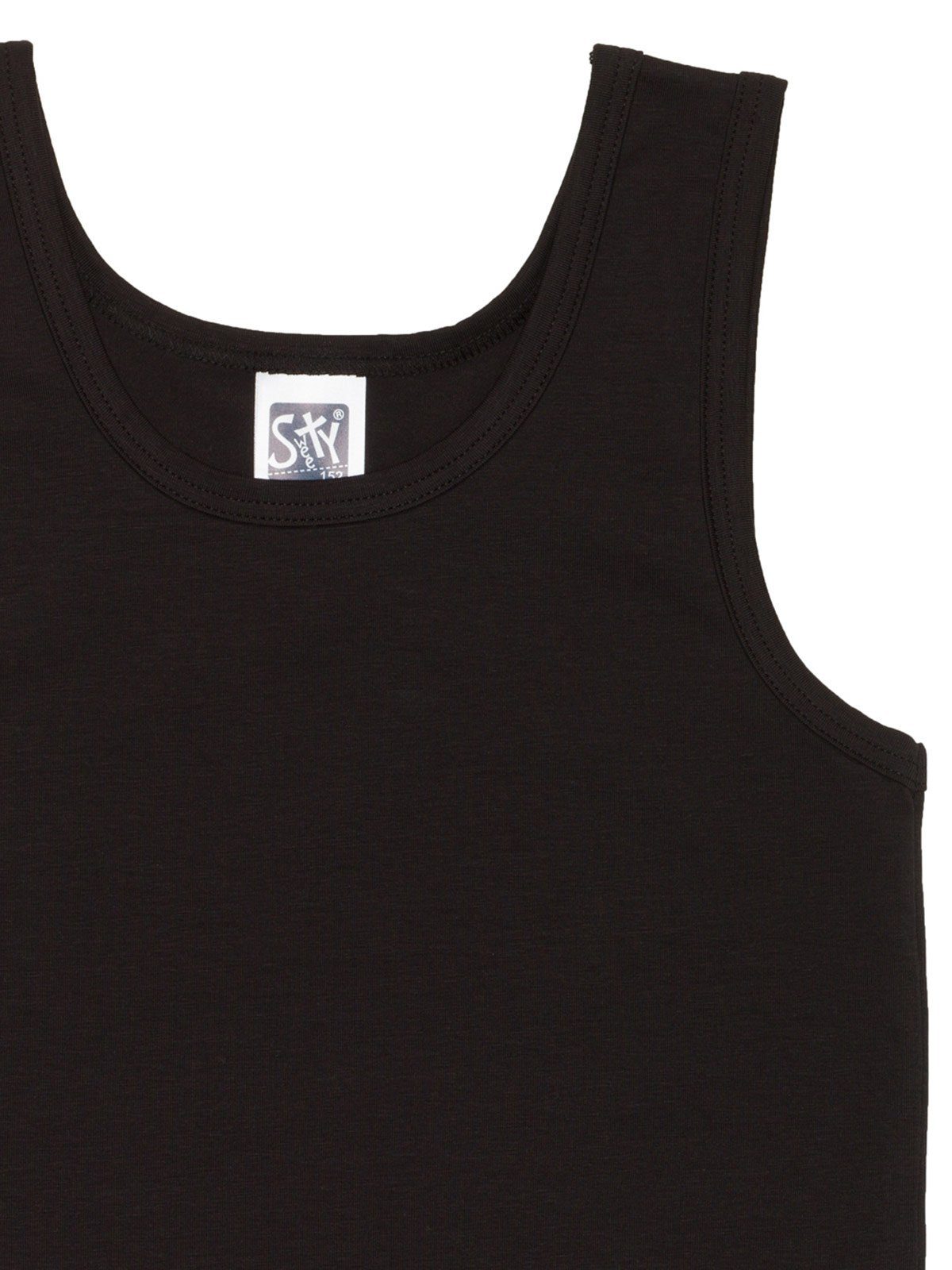 6er schwarz Sportshirt 6-St) Unterhemd Sweety Sparpack (Spar-Set, for Markenqualität hohe Jersey Single Kids Knaben