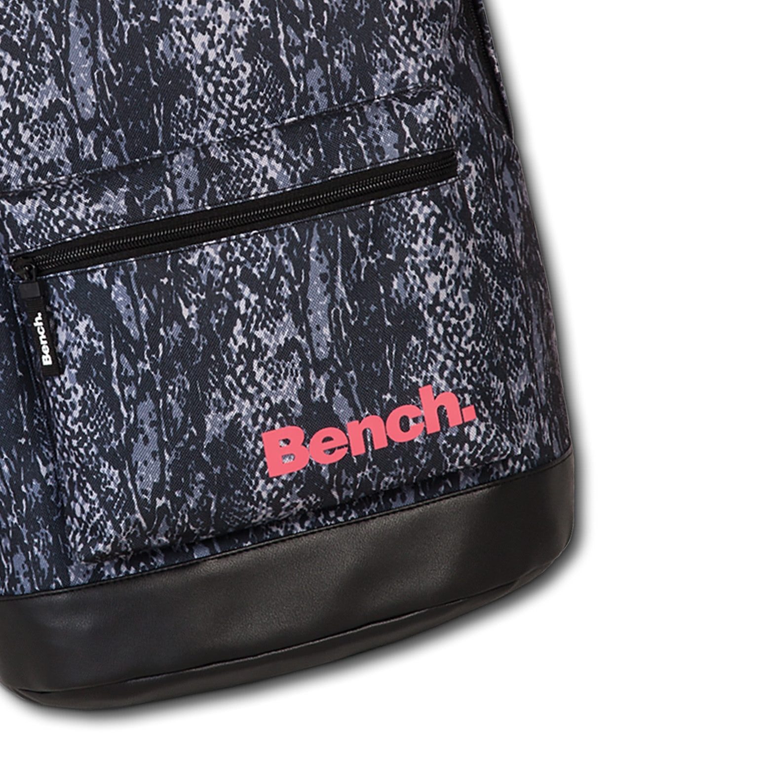 Bench. Rucksack ORI301X Bench, Rucksack türkis, brombeer, oliv, Freizeitrucksack, Sporttasche Polyester, Kunstleder, olivgrün ca. 42cm