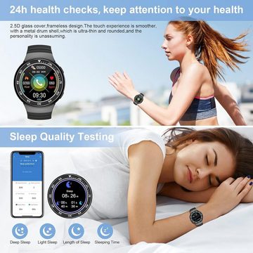 FANSANMY Einfache Bedienung Smartwatch (Android iOS), Intelligente Uhr Optimale Unterstützung für Gesundheitsenthusiasten