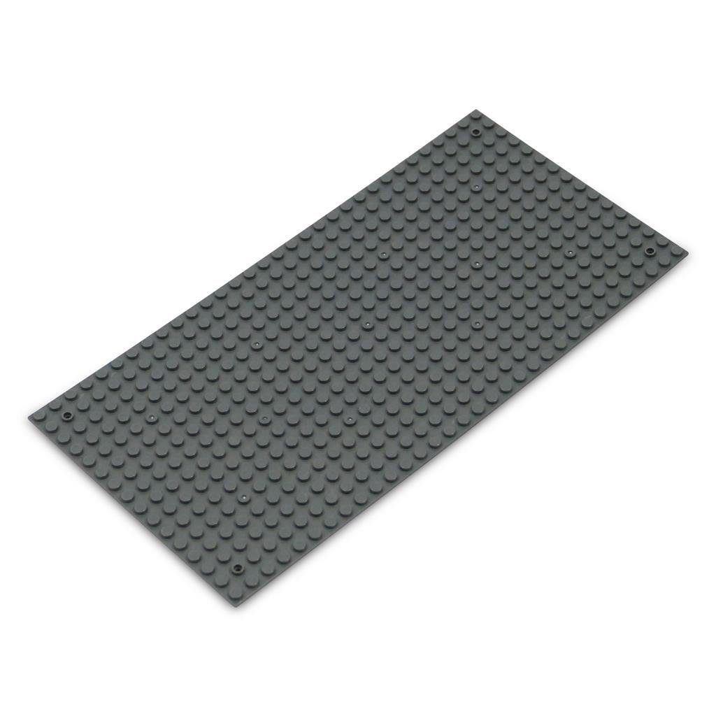 Katara Grundbauplatte 16x32 Noppen, verschiedene Farben Konstruktionsspielsteine, (2er Set), Dunkelgrau, 100% Kompatibel Sluban, Papimax, Q-Bricks, LEGO®