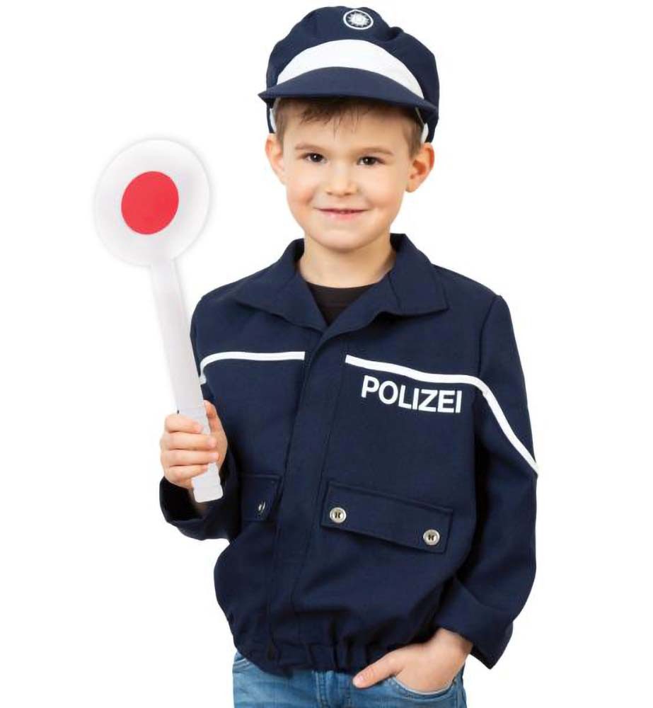 Kostüm Kinderkostüm Polizei Jacke blau