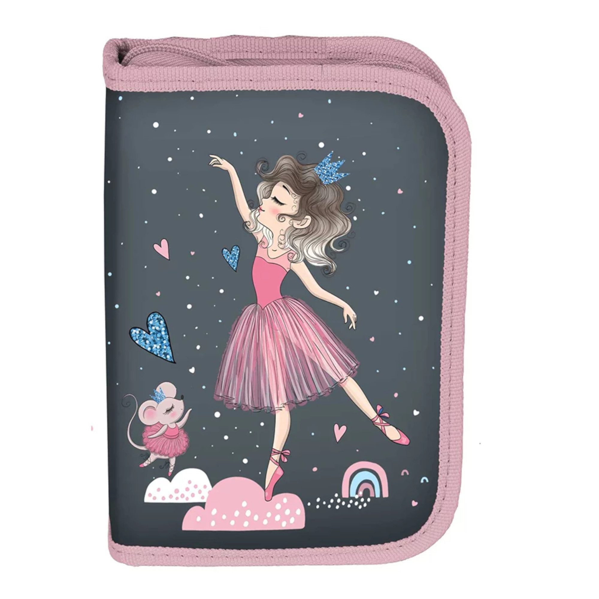 GOLDKIDS Federmäppchen 1 Fächer -, (Mäppchen für Mädchen und Jungen, - Federmappe 1-Fach Federtasche), - Schulmäppchen und Hausaufgabenheft