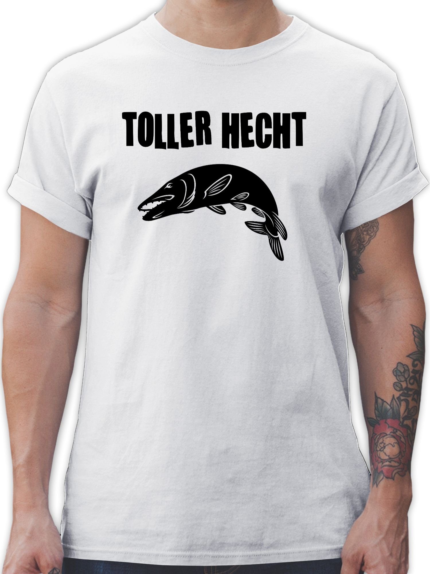 Shirtracer T-Shirt Toller Hecht - Angler Geschenke - Herren Premium T-Shirt  army tshirt - fisch geschenk - angel shirt - angeln t-shirt
