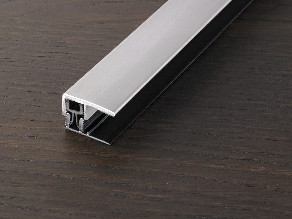 PROLINE Abschlussprofil Abschlussprofil PROVARIOclip Universal Edelstahl V2A gebürstet