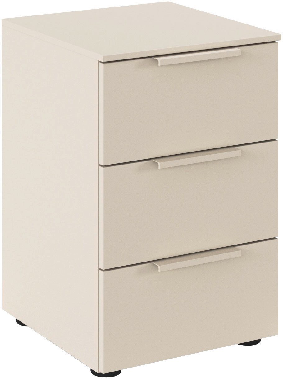 LeGer Home by Lena Gercke Nachtkommode Nachttisch Nachtschrank Nachtkonsole SERINA eleganter Eyecatcher (inkl. SOFT-CLOSE-FUNKTION), mit 3 Schubkästen sowie hochwertigen Metallgriffen MADE IN GERMANY