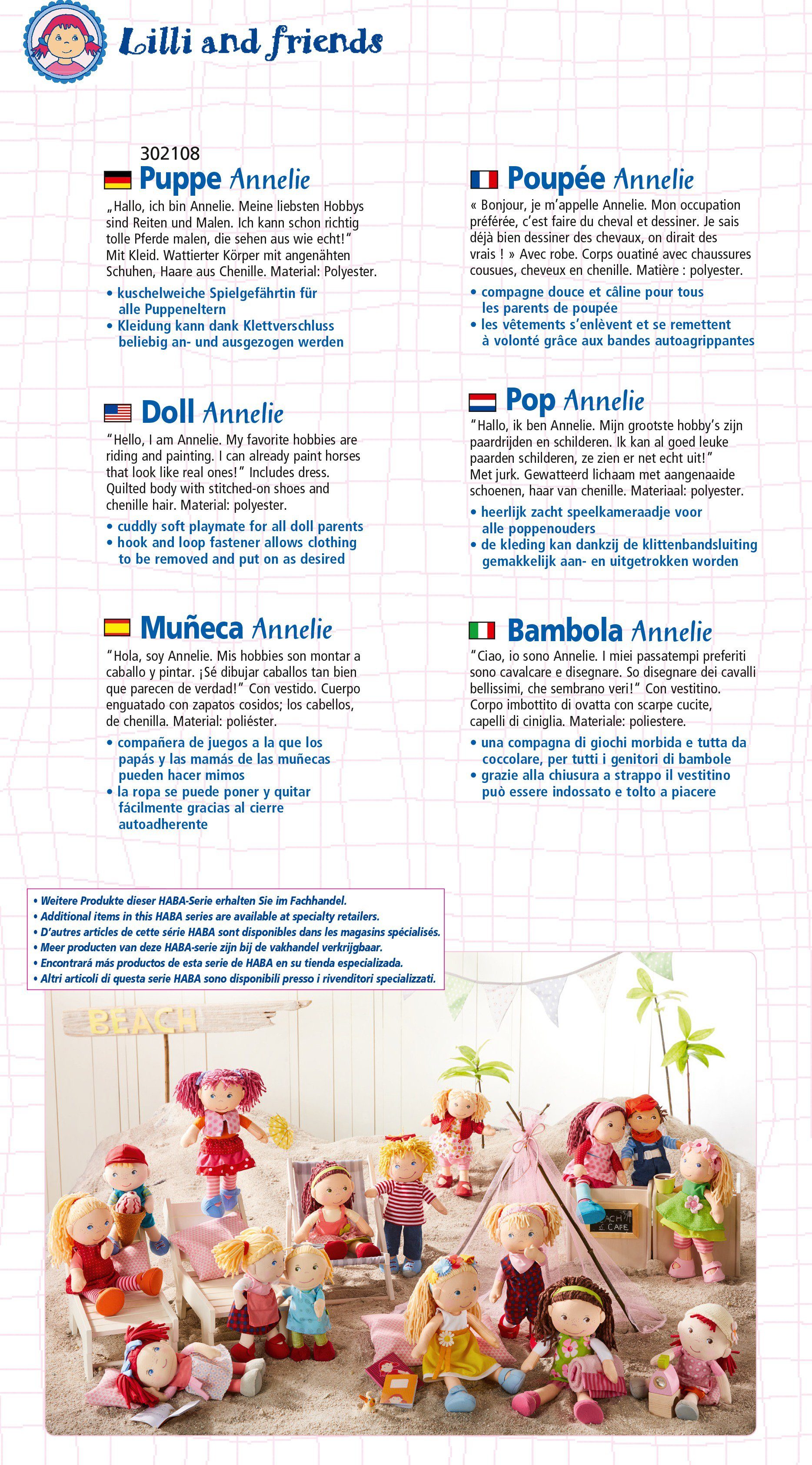 Haba Stoffpuppe Annelie