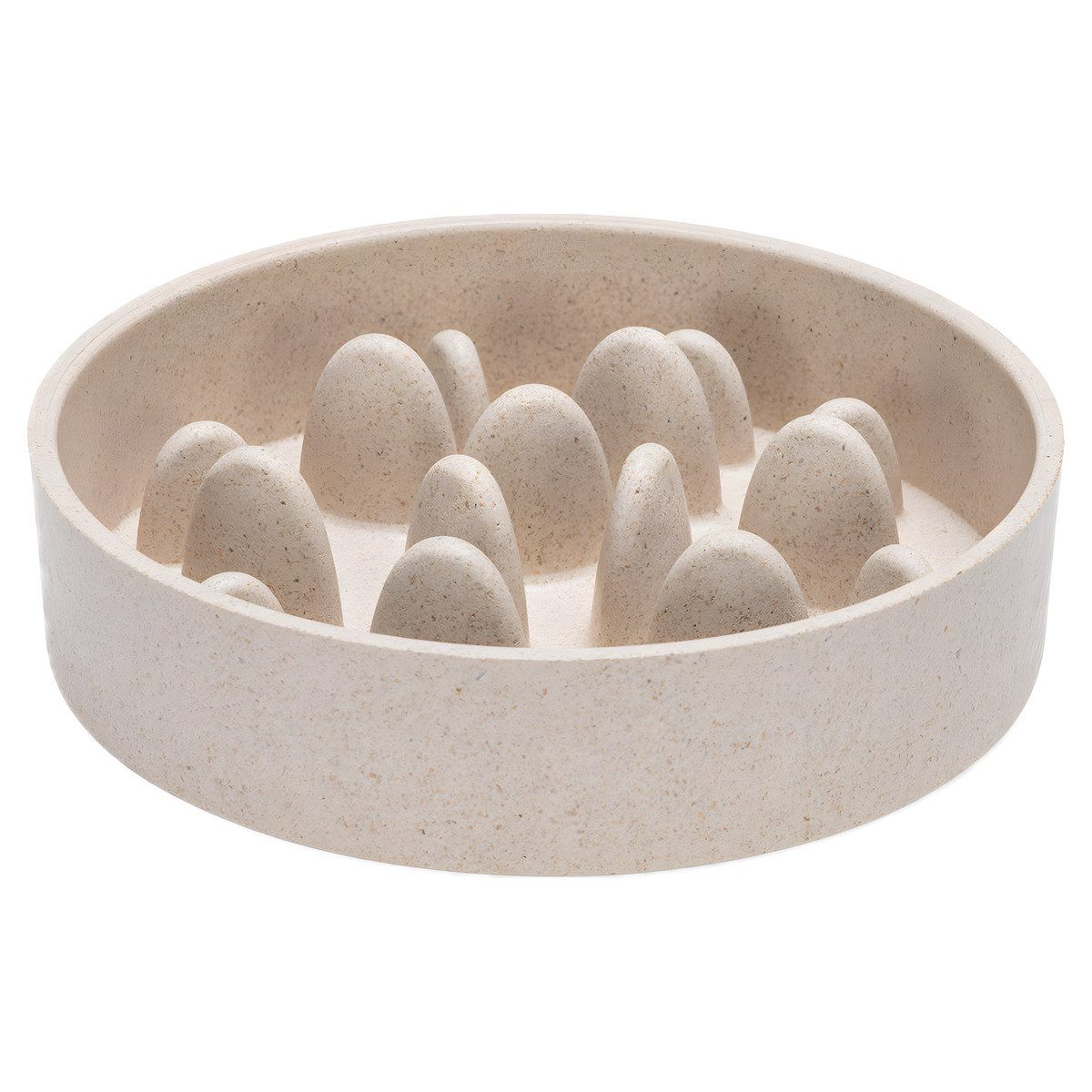 Designed By Lotte Antischlingnapf Antischling-Napf Pom beige aus Bambus für Hunde