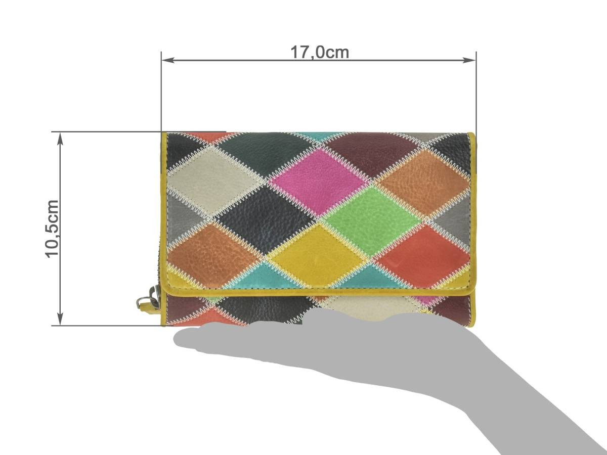 Greenburry Geldbörse "Candy Shop" Portemonnaie Damen Leder 17x10cm bunt, mi günstig online kaufen