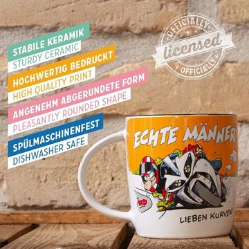 Nostalgic-Art Tasse Kaffeetasse - MOTOmania - Echte Männer lieben Kurven!