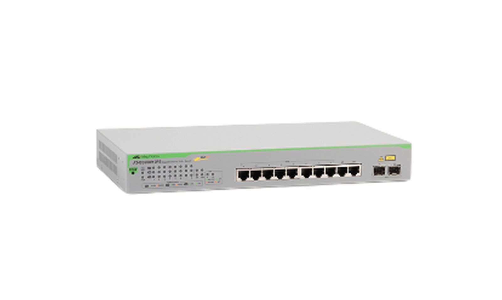 Allied Telesis GIGABIT WEBSMART SWITCH 8XTPOE+ 2X SFP PORT EU POWER CORD Netzwerk-Switch