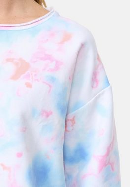 Cotton Candy Sweatshirt NEETA in tollem Batik-Look