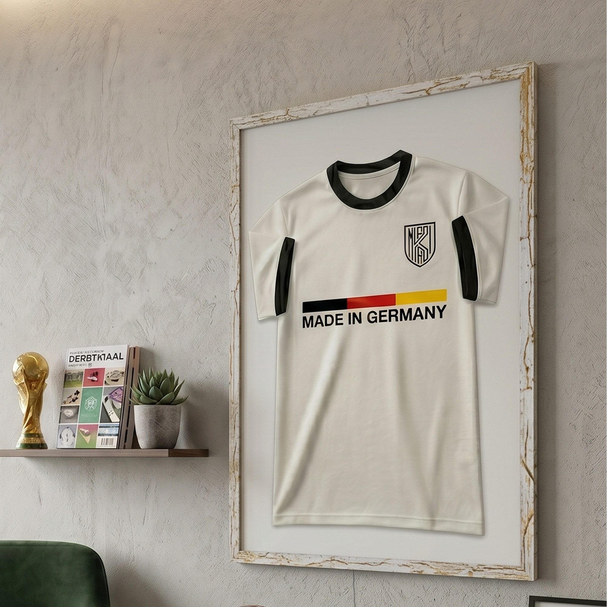 K-Möbel Bilderrahmen Trikot Rahmen, Echtholz Rahmen, Made in Germany