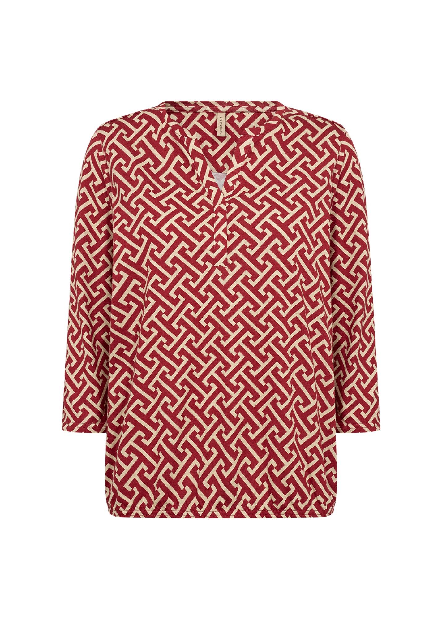 soyaconcept Langarmbluse SC-FELICITY (1-tlg) Gummizugsaum günstig online kaufen