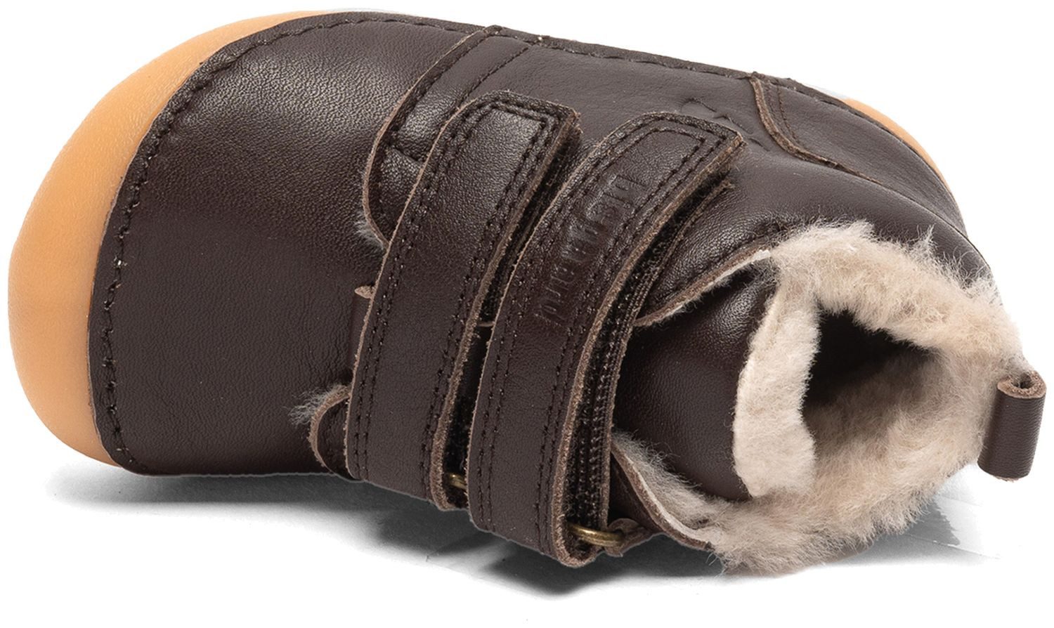 Bisgaard Bisgaard Barefoot Carter Lamb Dark Brown Lauflernschuh