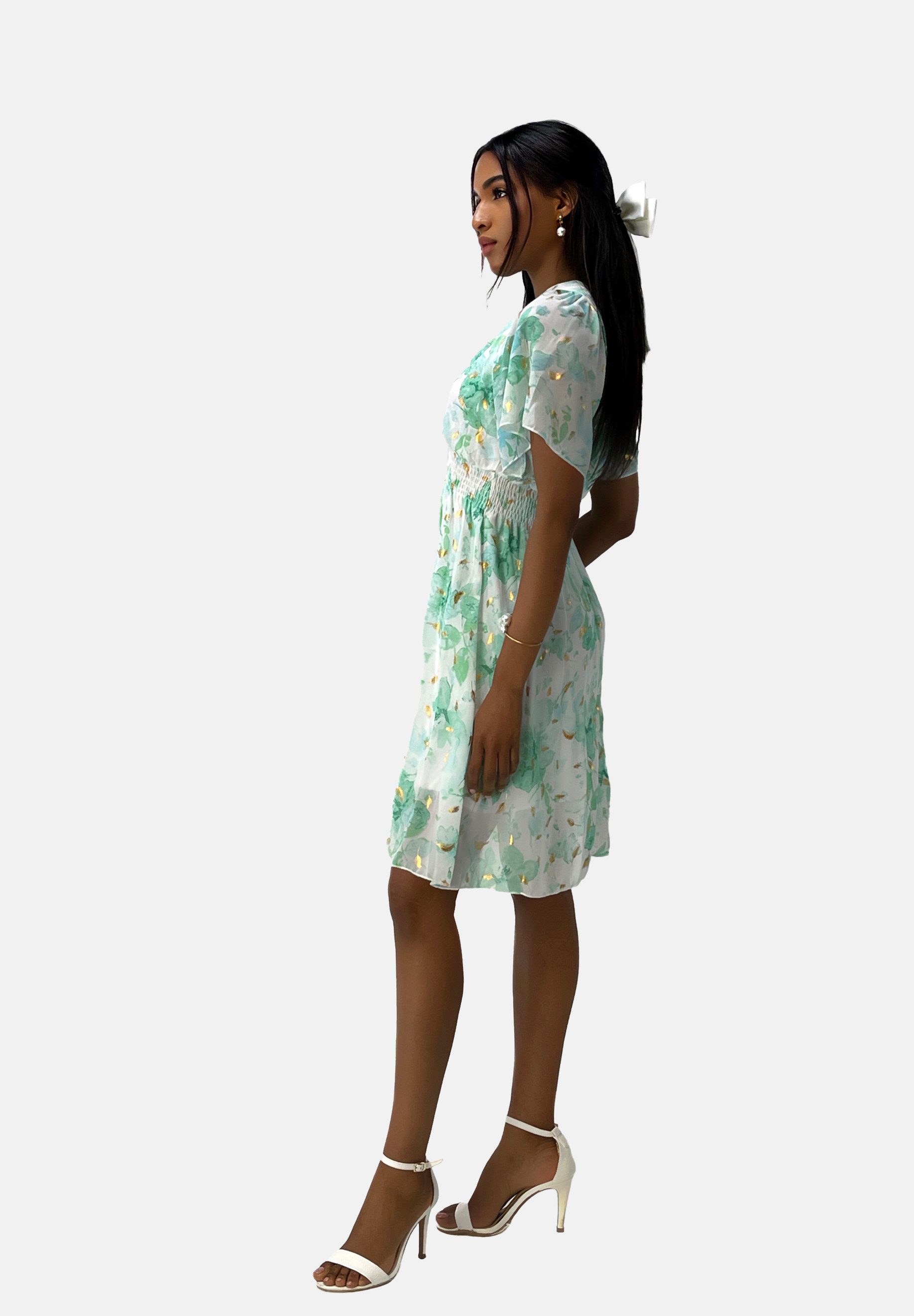 Elara Sommerkleid Elara Damen Sommerblumenkleid (1-tlg) günstig online kaufen