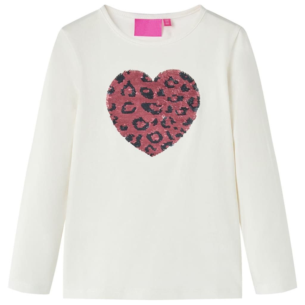 Langarmshirt Kinder-Langarmshirt Ecru 116