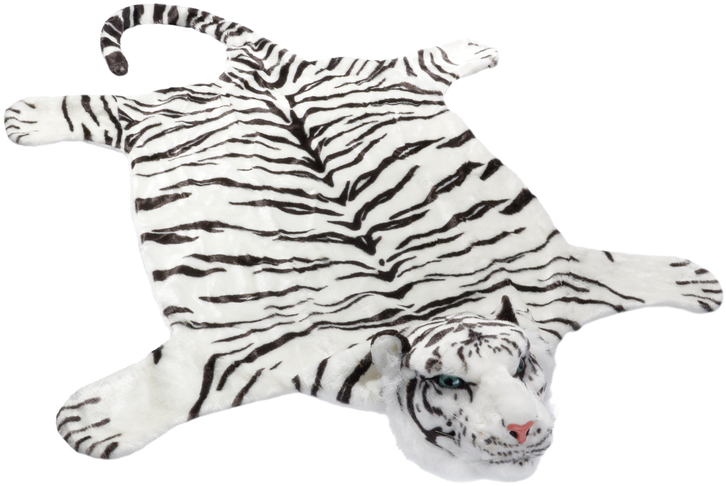 BRUBAKER Fellteppich Tigerfell Bettvorleger, Motivform, Höhe: günstig online kaufen