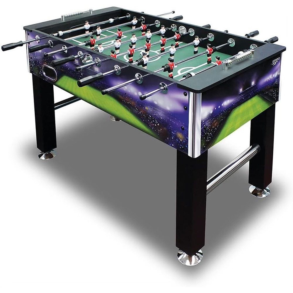 Carromco Kickertisch Arena-XT – Profi Kicker Tischfußball in blauem Design, für fortgeschrittene Spieler, inkl. 4 Kickerbällen, Gewicht 39 kg