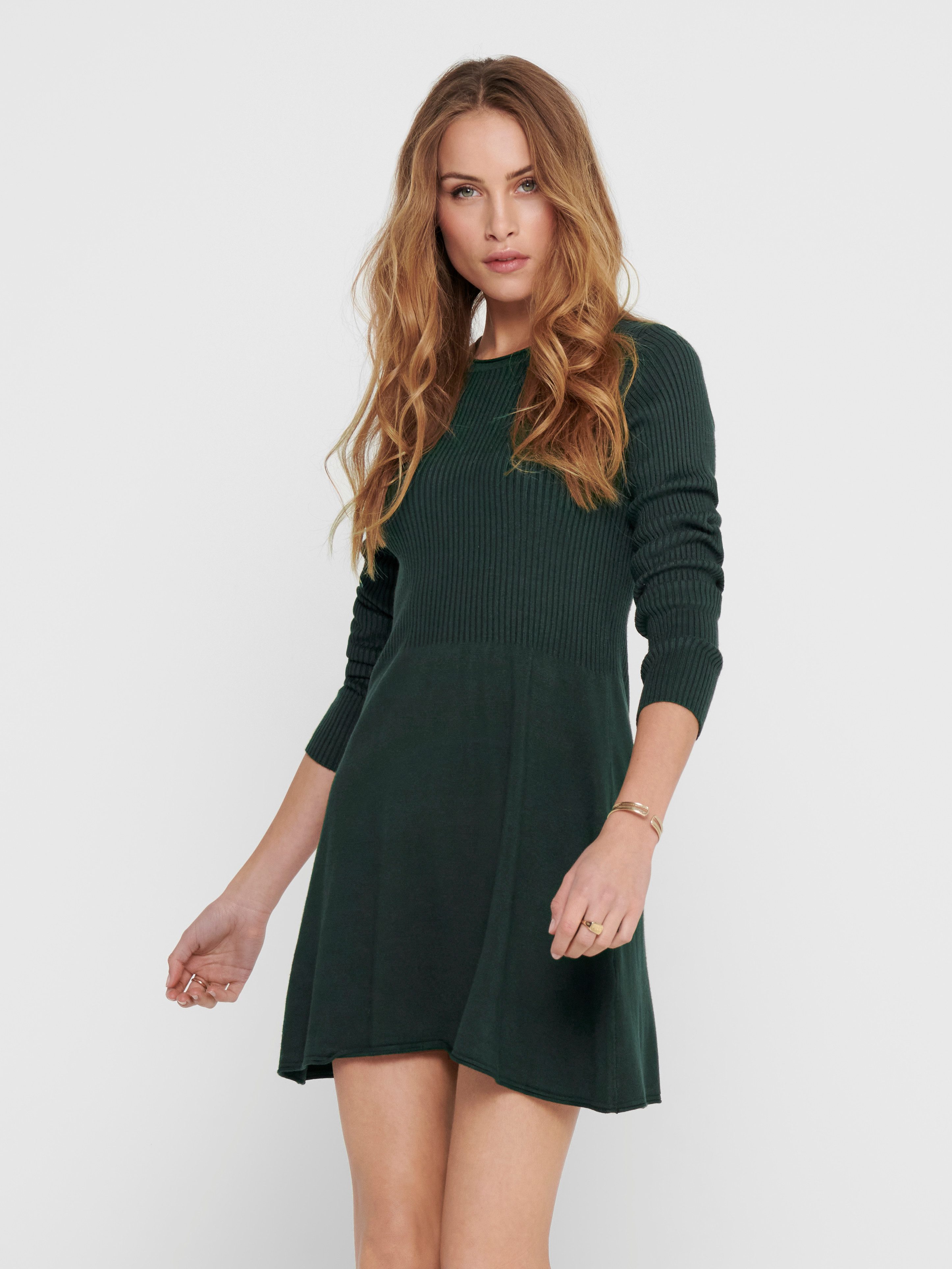 ONLY Strickkleid ONLALMA L/S O-NECK DRESS günstig online kaufen