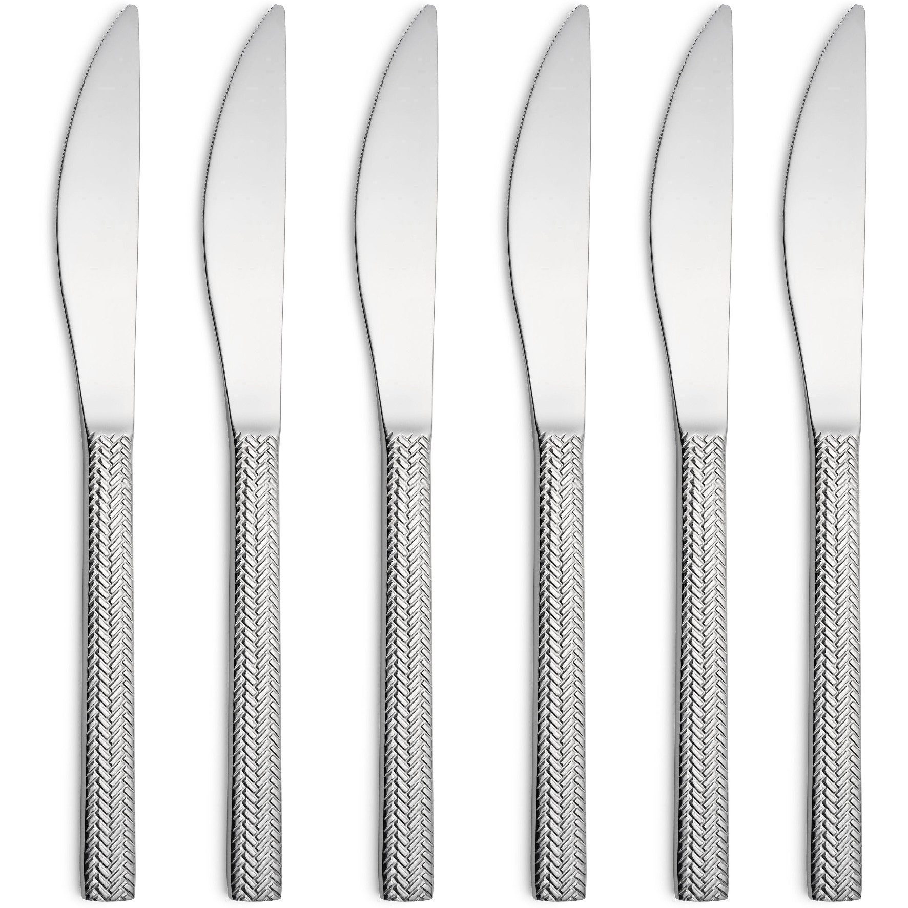Asphald Besteck-Set Hera Design 6er Set Menümesser 18/10 Edelstahl (6-tlg), 6 Personen, Edelstahl 18/10, Spülmaschinenfest und Rostfrei