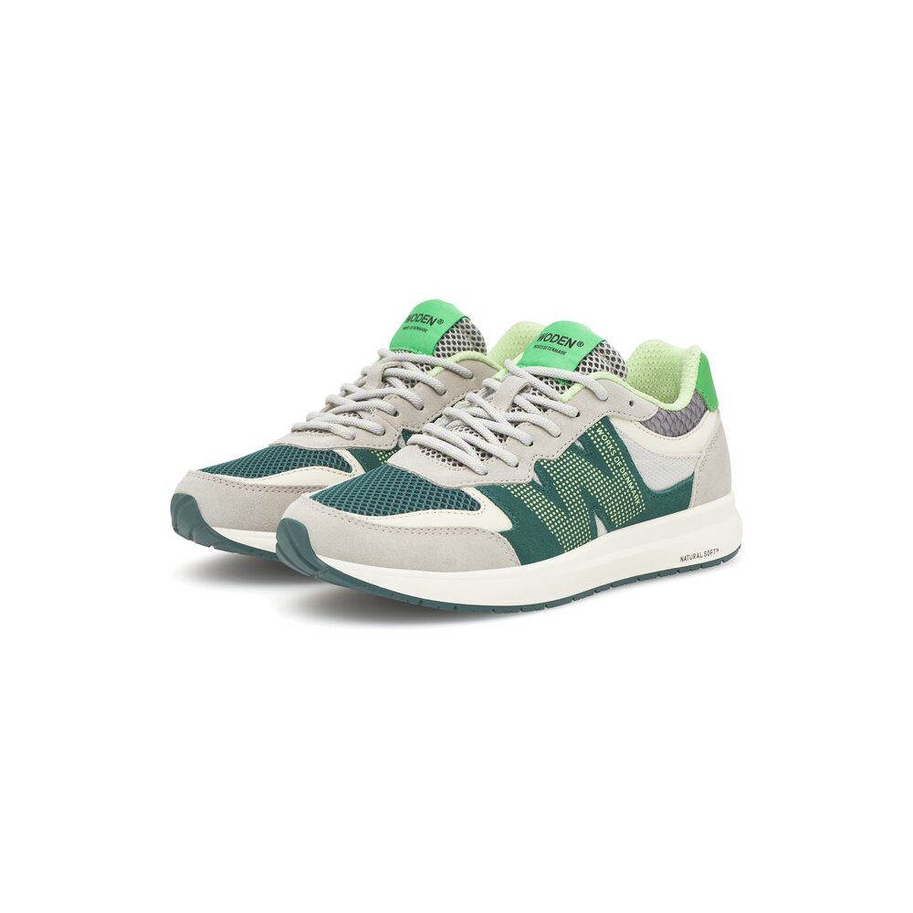 WODEN Woden - Rigmor Open Mesh - Grün Schnürschuh
