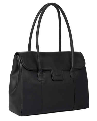 Benthill Henkeltasche Damen Echt Leder Handtasche Umhängetasche Vintage Bag Shopper, Reißverschlussfach