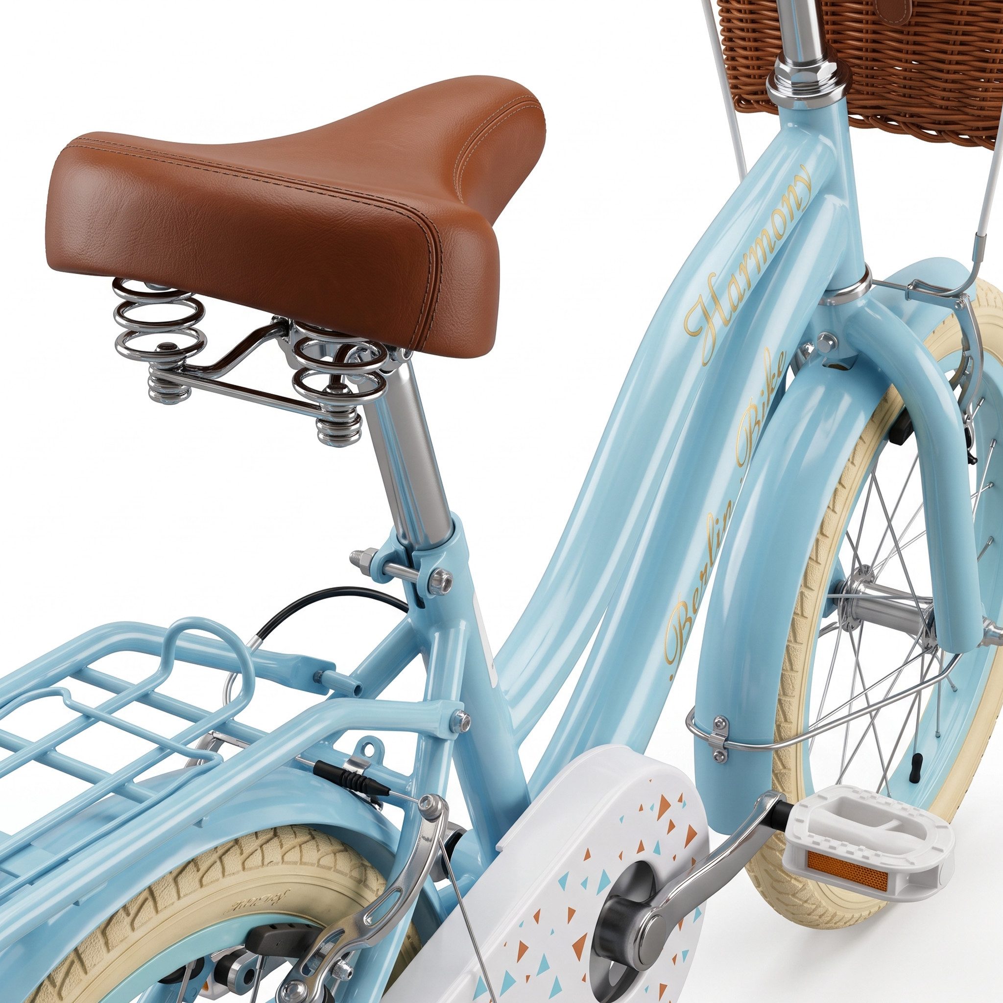 BERLIN BIKE Kinderfahrrad Harmony 16 Zoll für Jungen und Mädchen mit Stützräder, 1 Gang, 1 Gang, Spielerisch Balance und Motorik fördern