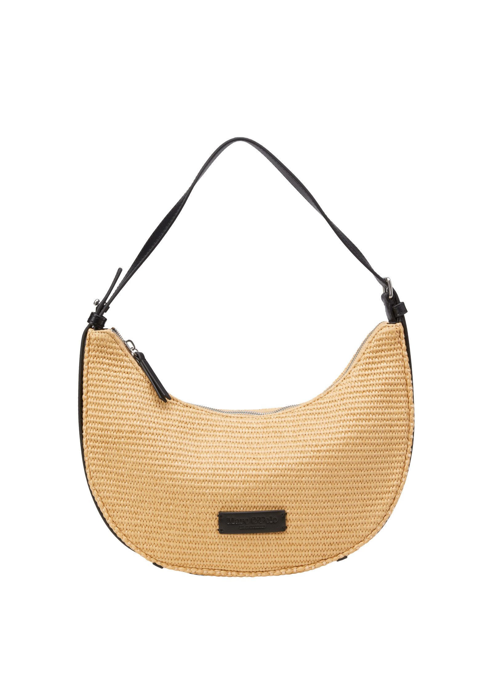 Umhängetasche in Raffia-Bast-Optik