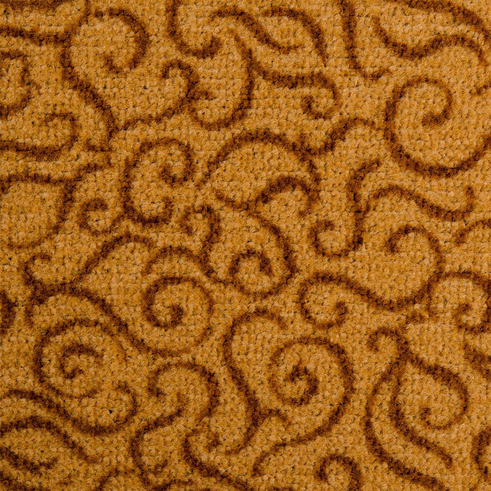 Fußmatte Sauberlaufmatte & Größen, Fixgrößen, mm Viele Farben 6.5 Floordirekt, Messing-Beige Brasil Höhe