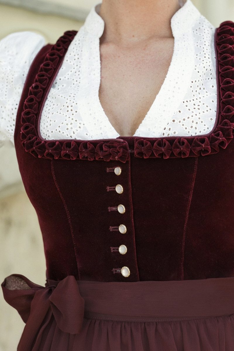 MarJo Dirndl Samt Dirndl 2tlg. - CHERRY CHANTE II - cherry günstig online kaufen