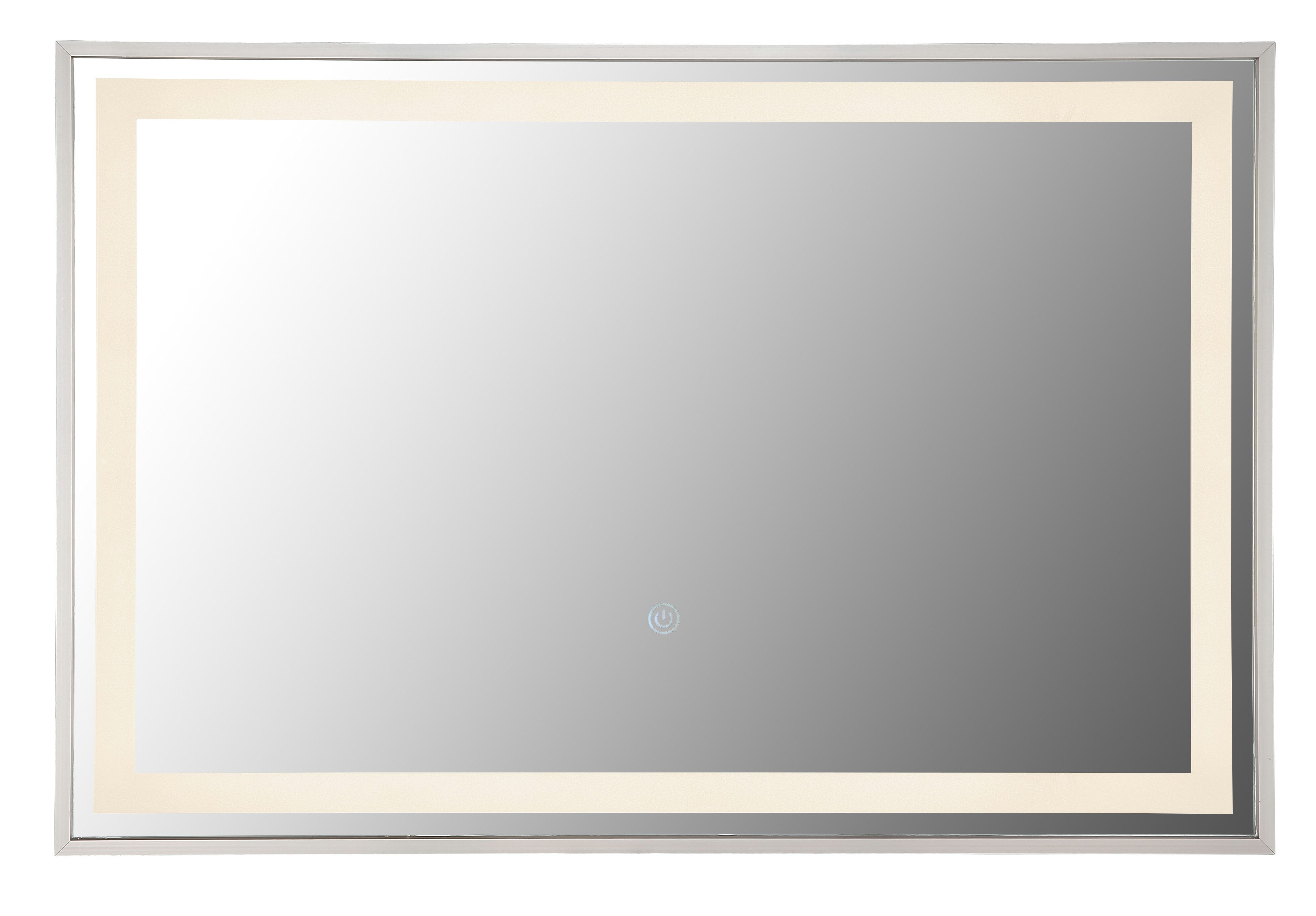 GLOBO LIGHTING Spiegelleuchte RIVAS, Dimmfunktion, Memoryfunktion, mehrere Helligkeitsstufen, LED fest integriert, warmweiß - kaltweiß, Spiegel Flur Schlafzimmer Badezimmer dimmbar Farben