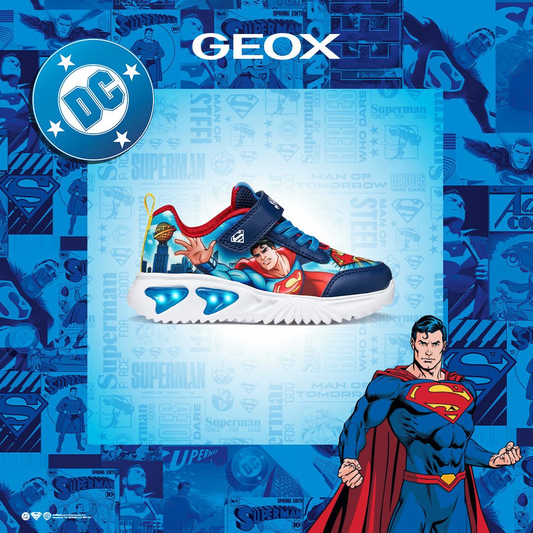 Geox J ASSISTER BOY Sneaker Halbschuh mit Blinkfunktion, Größenschablone zum Download