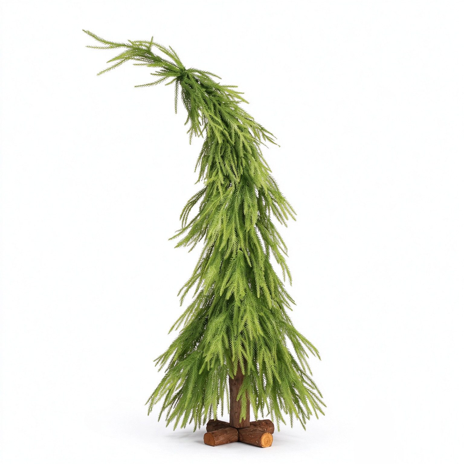 Salcar Künstlicher Weihnachtsbaum Grinch Weihnachtsbaum Künstlich Tannenbaum mit Holzständer, 100% PE, 90 cm Kunstbaum, 1045 Nadeln aus PE – für jede Jahreszeit – Bild 2 von 5