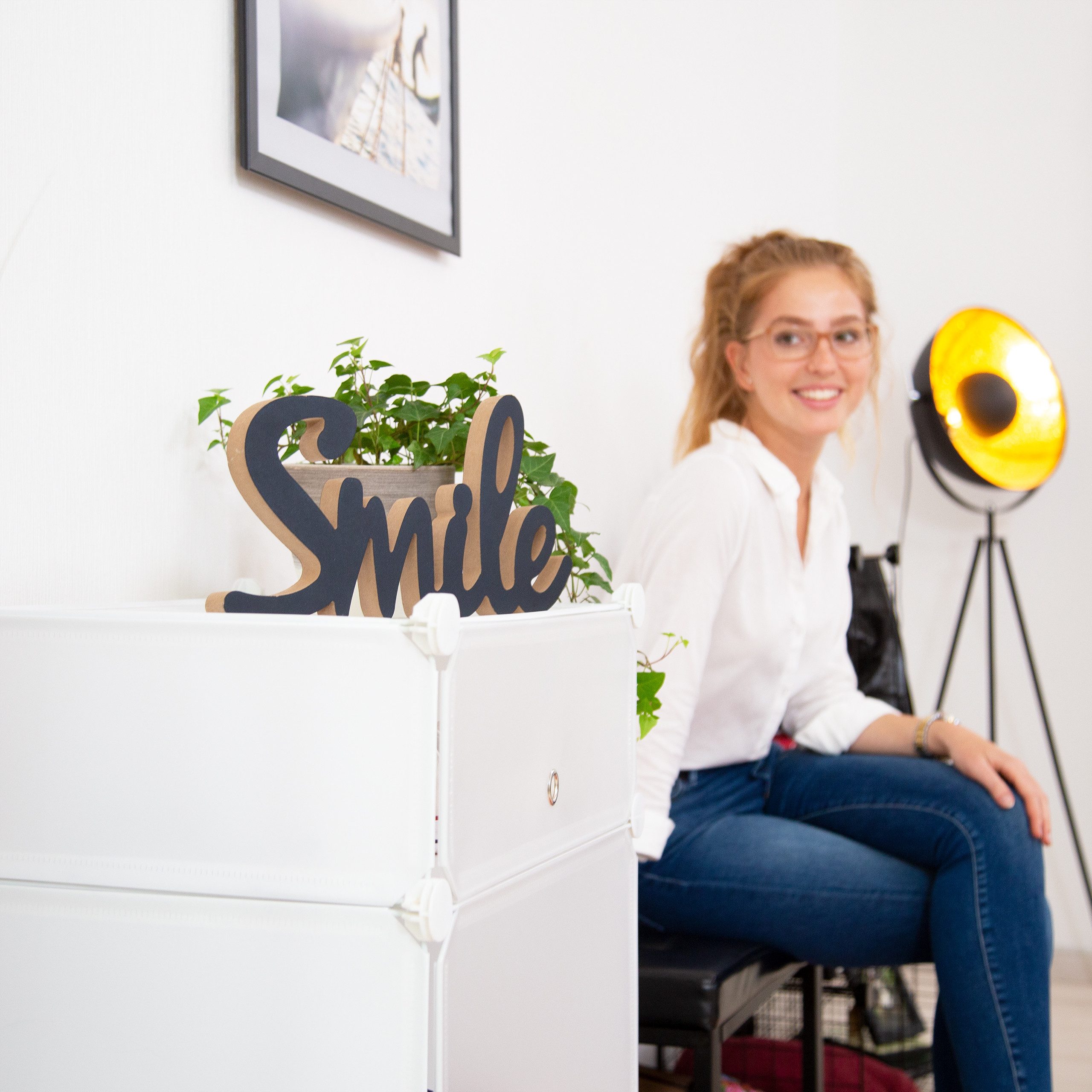relaxdays Schuhregal Kunststoff mit 4 Fäch, günstig online kaufen